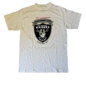 1984 Los Angeles Raiders Booster World Champion T-Shirt Made In USA Large